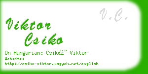 viktor csiko business card